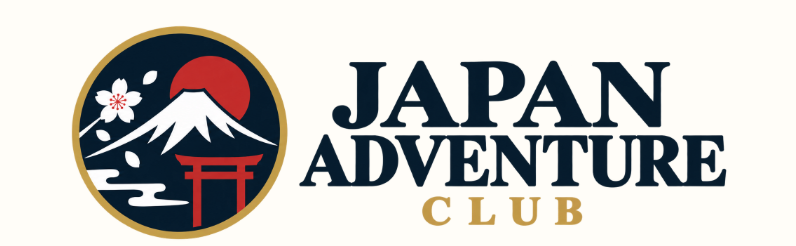 Japan Adventure Club logo with Mount Fuji, cherry blossoms and a torii gate